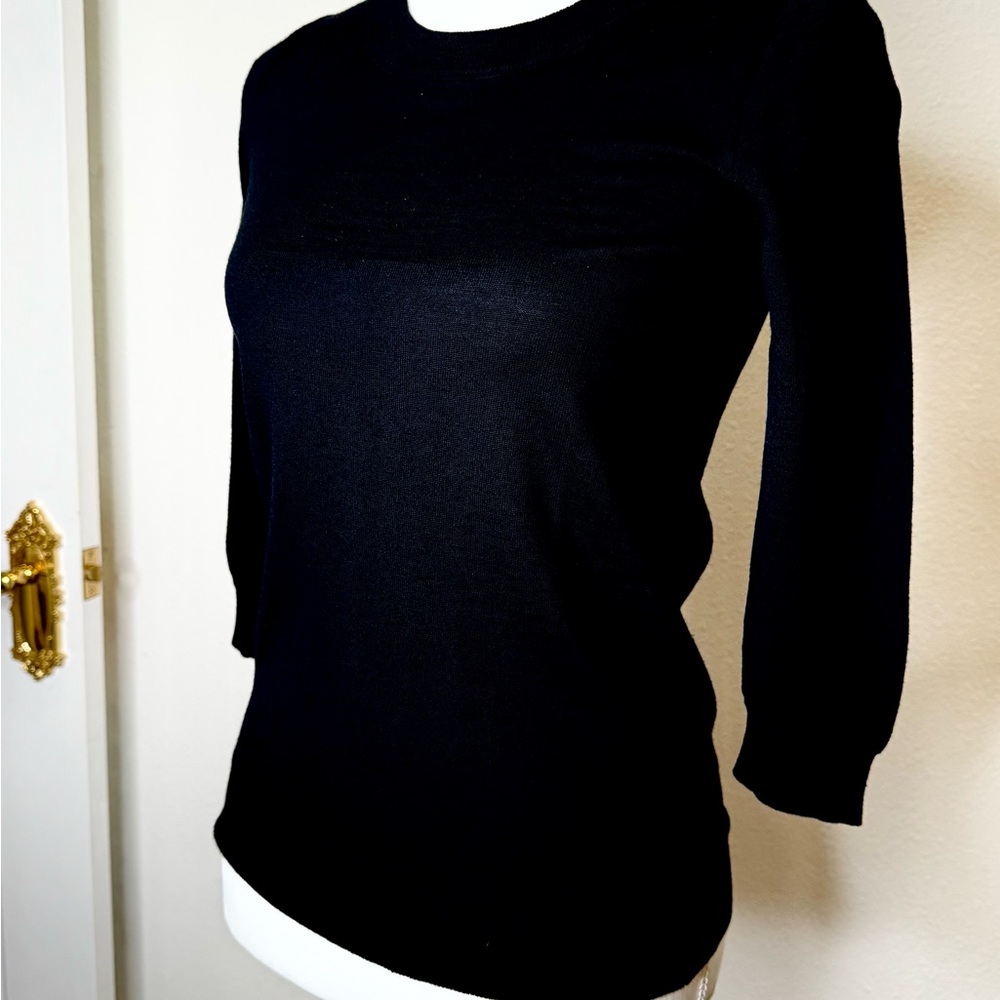 J. Crew Black Crew Neck Sweater
